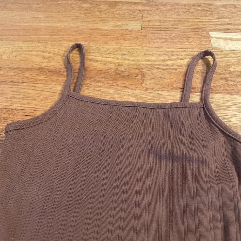 Brown Maxi Dress with Slit - Picture 5 of 5